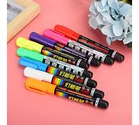 OPPWONG Juego de Rotuladores de Tiza Líquida de 8 Resaltadores Coloridos Fluorescentes para Pizarra Blanca, No Tóxico, 5,9"