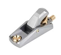 OPPWONG Plano de Bloque de ángulo bajo Mini Profundidad de Hoja Ajustable | Hoja de Acero con Resorte, Perilla de Profundidad de Latón Macizo, Cuerpo de Aleación de Aluminio CNC, Acabado Anodizado,