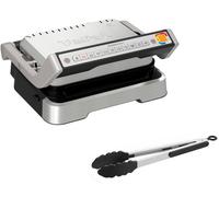 OptiGrill 2 en 1 GC773D (acero inoxidable, 2100 vatios, con pinza para asar)