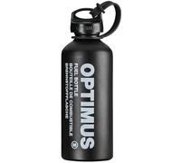 Optimus Botella de combustible M - Botella de combustible para exteriores de 0,6 L para combustibles líquidos | Resistente a la presión, ultraligera y robusta | Edición Negra