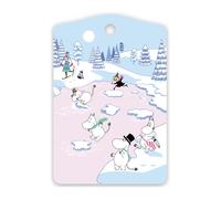 Opto Design Tabla de cortar Moomin winter 2022 20x30 cm Azul-blanco-rosa