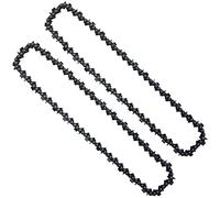 Opuladuo 2 cadenas de motosierra de 10 pulgadas, cadena de repuesto compatible con GreenWorks PS80L210 PS80L00 - 1/4 pulgadas - 0.50 pulgadas - 58 DL