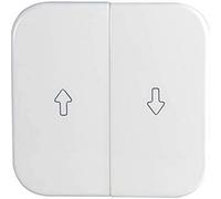 Opus Doble mecánico Interruptor de persiana basculante, impreso, acrilonitrilo butadieno estireno, blanco puro, 1 unidad