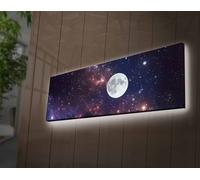 Opviq, 3090NASA-LED4310, Bunt, cuadros sobre lienzo, 30 x 90 cm, 100% lienzo de gamuza