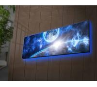 Opviq, 3090NASA-LED4315, Bunt, cuadros sobre lienzo, 30 x 90 cm, 100% lienzo de gamuza