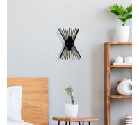 Opviq Aplique de pared Kirpi 3091 arriba/abajo ancho 23cm negro