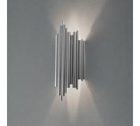 Opviq Aplique de pared Reis, cromo, metal, altura 50 cm