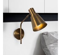 Opviq Aplique de pared Sivani MR-663, oro antiguo, metal, Ø 15 cm