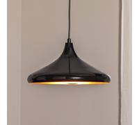 Opviq Berceste 207-S lámpara colgante Ø35cm negro/oro