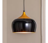 Opviq Berceste 212-S lámpara colgante Ø30cm negro/oro