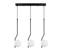 Opviq Elegante chandelier, altura ajustable 65-110 cm, cuerpo de metal, 3 x E14 sockets, 70 x 15 cm, perfecto para espacios de vida modernos, elegantes y funcionales