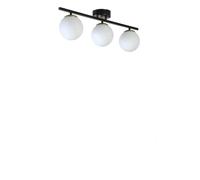 Opviq Elegante chandelier blanco y negro, cuerpo de metal, 15 cm de diámetro, 20 cm de altura, 56 cm de longitud, casquillo E27, máx. 40 W, iluminación elegante para espacios modernos