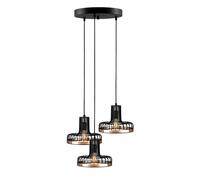 Opviq Fellini - MR - 776 Lámpara de araña negra y cobre