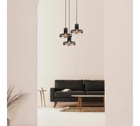 Opviq Fellini - MR - 776 Lámpara de araña Negro y Cobre