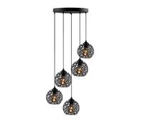 Opviq Fellini - MR - 790 Lámpara de araña negra ajustable