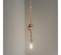 Opviq Lámpara colgante AYD, beige, cable, altura 70 cm, E27, hecha a mano