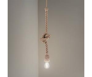 Opviq Lámpara colgante AYD, beige, cable, altura 70 cm, E27, hecha a mano