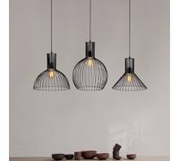 Opviq Lámpara colgante Fellini MR-768, negro, hierro, 3 luces lineales