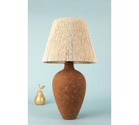 Opviq Lámpara de Mesa BK018 Marrón con Tapa de Macramé