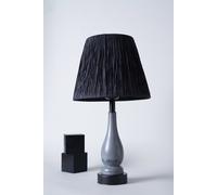 Opviq Lámpara de Mesa YL519 con Cuerpo de Madera y Tapa de Cuerda