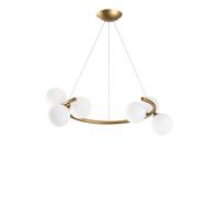 Opviq Luminar - 14146 Lámpara de Araña Dorada con Altura Ajustable