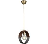 Opviq Manya - 52-01 Lámpara de Araña de Metal y Madera en Color Antigüedad