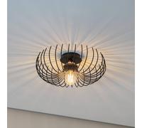 Opviq Plafón Aspendos N-641, negro, metal, Ø 36 cm