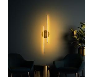 Opviq, Umut - 13298, Lámpara de pared, color dorado, 17 x 5 x 86 cm