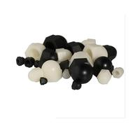 OQATNXUR 10-50 tuercas DIN1587 M3 M4 M5 M6 M8 M10 de tapa blanca o negra, tuercas de bellota semicírculo (2p, M4 50 piezas)