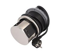 OR-AE-1381 Regleta Enchufes: Mueble IP20 16A 3680W Acero En: Ø100mm ORNO