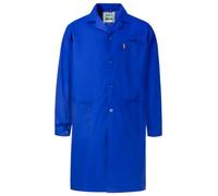 Oralidera Batas de Laboratorio para Hombres Ropa de Trabajo y Laboratorio Chaqueta Camisa Delantal Ciencia Batas de Taller, Azul Real, S
