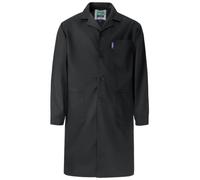 Oralidera Batas de Laboratorio para Hombres Ropa de Trabajo y Laboratorio Chaqueta Camisa Delantal Ciencia Batas de Taller, Negro, S