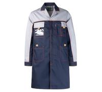 Oralidera batas Laboratorio para Hombres batas de Manga Larga de Trabajo Múltiples Bolsillos Chaqueta Tipo Delantal para Unisex Adulto, Azul, M