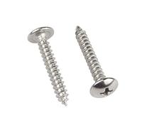 ORANXIN M3 x 25mm 40 Pcs Cabeza redonda Tornillos para madera 304 Acero inoxidable Cruz Cabeza de seta Tornillos Autorroscantes