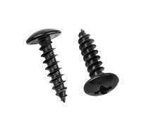 ORANXIN M4 x 12mm 40 Pcs Cabeza redonda Tornillos para madera 304 Acero inoxidable Cruz Cabeza de seta Tornillos Autorroscantes