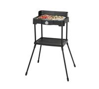 Orbegozo BCT 5500 Barbacoa Eléctrica, Acero Inoxidable, 2300W, Parrilla 36.5x24.5cm, Regulador Temperatura, Patas Desmontables