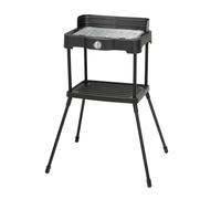 Orbegozo BCT 5500 Barbacoa Eléctrica de Pie y Sobremesa 2300W - Parrilla Portátil Sin Humo con Rejilla Regulable 3 Alturas, Bandeja Anti-Humos y Protector de Viento