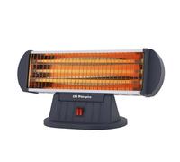 Orbegozo BP 0204 Estufa de Cuarzo Portátil 1200W - Radiador de 3 Niveles (400W/800W/1200W), Calor Instantáneo, Reflector de Alta Brillantez y Antivuelco