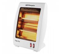 Orbegozo BP 5000 - Estufa de cuarzo con 2 niveles de potencia (400 W y 800 W), doble barra de cuarzo y diseño en color blanco