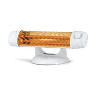 Orbegozo BP 5003 - estufa de cuarzo, 2 niveles de potencia, 2 barras de cuarzo, pantalla orientable, reflector protegido de alta brillantez, control rotatorio, 1200 W
