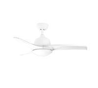 Orbegozo CP 126105 Ventilador de techo 105 cm motor DC 35W 6 velocidades 3 aspas silencioso mando a distancia reversible verano/invierno LED 24W 1200 lm 3000-6500K temporizador 1-8h 2 tijas incl.