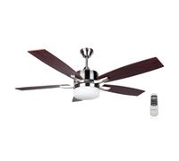 Orbegozo CP 79132 Ventilador de Techo 132 cm con Luz Tulipa (2x E27) y Mando a Distancia - Potencia 60W, 5 Palas, 3 Velocidades, Sistema Reversible Verano/Invierno y Muy Silencioso