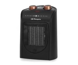 Orbegozo CR 5038 - Calefactor cerámico, 2 Niveles de potencia, Modo ventilador, Asa, Protección Sobrecalentamiento, 1800 W