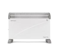 Orbegozo CV 2300, Radiador eléctrico bajo consumo, convector, 2000 W, 3 niveles de potencia, termostato regulable, interruptor luminoso, protección contra sobrecalentamiento, silencioso, color blanco