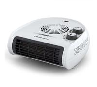 Orbegozo FH 5030 Calefactor Eléctrico Horizontal 2500W - Rejilla Frontal Giratoria, Termostato Regulable, Apagado Automático y Función Ventilador