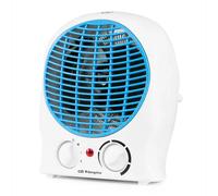Orbegozo FH 5525 Calefactor Compacto 2000W - Termoventilador con 2 Niveles de Potencia (1000W y 2000W), Modo Aire Frío, Termostato Regulable, Apagado Automático de Seguridad y Luz Indicadora