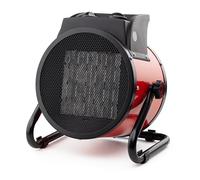 Orbegozo FHR 3050 A, Calefactor eléctrico, cerámico profesional, 3000 W, 2 potencias de calor, control ajustable de temperatura, protección contra sobrecalentamiento, posición ventilador, color rojo