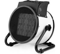 Orbegozo FHR 3055, calefactor eléctrico con ventilador, de cerámica, para uso interior, de pie, color blanco, con estructura metálica