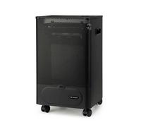 Orbegozo HBF 50 Estufa de Gas Llama Azul Compacta 2000W - Estufa de Butano y Propano para Bombonas Pequeñas, Triple Sistema de Seguridad, Bajo Consumo, Encendido Piezoeléctrico y Ruedas Pivotantes