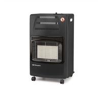 Orbegozo HCE 60 Estufa de Gas Cerámica Plegable 4200W - Estufa de Butano y Propano Clase A, Plegable para Fácil Almacenaje, 3 Niveles de Potencia, Triple Sistema de Seguridad y Ruedas